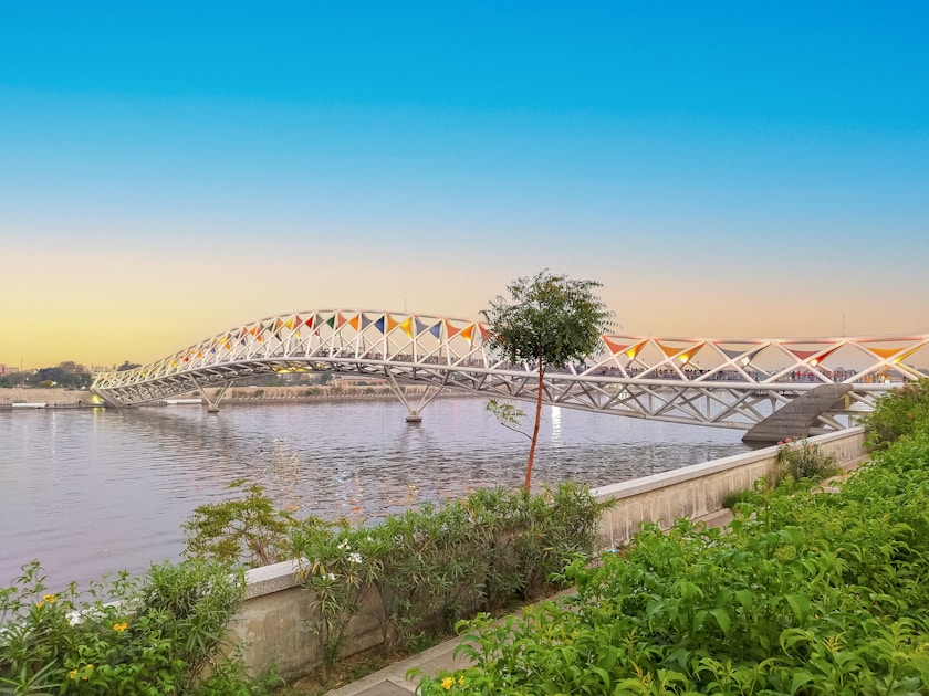 a bridge that is over a body of water